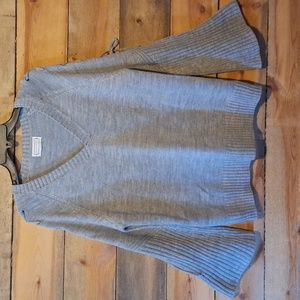 NWOT Loveriche gray bell sleeve sweater